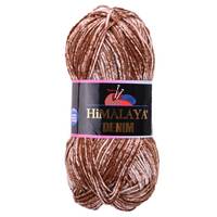 Obrázok ku produktu Pletacia priadza Himalaya DENIM 18 hnedá biela
