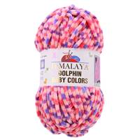 Obrázok ku produktu Pletacia priadza Himalaya DOLPHIN BABY COLORS  80405 čerená fialová ružová