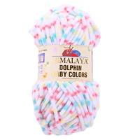 Obrázok ku produktu Pletacia priadza Himalaya DOLPHIN BABY COLORS  80415 biela ružová zelená