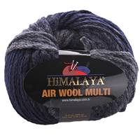 Obrázok ku produktu Pletacia vlna Himalaya AIR WOOL MULTI 18 sivá modrá tmavá