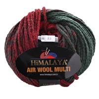 Obrázok ku produktu Pletacia vlna Himalaya AIR WOOL MULTI 76118 červená zelená