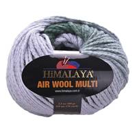 Obrázok ku produktu Pletacia vlna Himalaya AIR WOOL MULTI 76131 zelená sivá