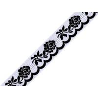Obrázok ku produktu KROJOVÁ stuha 20mm/1m biela čierna