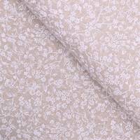 Obrázok ku produktu DEKORAČNÁ LÁTKA kvet biela béžová