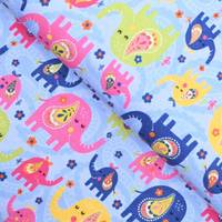 Obrázok ku produktu BAVLNENÝ ÚPLET zvieratká modrá