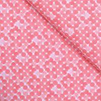 Obrázok ku produktu BAVLNENÁ LÁTKA vzory biela oranžová