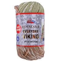 Obrázok ku produktu Pletacia priadza Himalaya EVERYDAY VIKING 70526 zelená smotanová hnedá