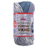 Obrázok ku produktu Pletacia priadza Himalaya EVERYDAY VIKING 70522 modrá smotanová