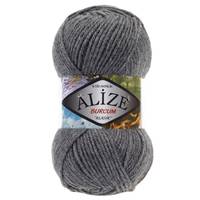 Obrázok ku produktu Pletacia priadza Alize BURCUM KLASIK 196 sivá tmavá