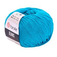 Obrázok ku produktu Pletacia priadza YarnArt JEANS 55 modrá tyrkysová
