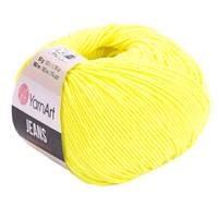 Obrázok ku produktu Pletacia priadza YarnArt JEANS 58 žltá neonová