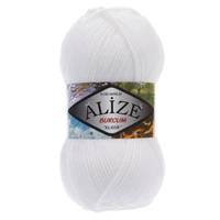 Obrázok ku produktu Pletacia priadza Alize BURCUM KLASIK 055 biela