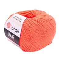 Obrázok ku produktu Pletacia priadza YarnArt JEANS 61 oranžová