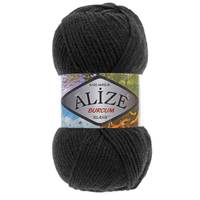 Obrázok ku produktu Pletacia priadza Alize BURCUM KLASIK 060 čierna