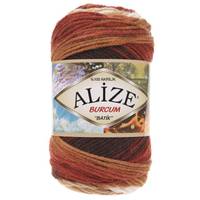 Obrázok ku produktu Pletacia priadza Alize BURCUM BATIK 2626 biela béžová hnedá