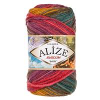 Obrázok ku produktu Pletacia priadza Alize BURCUM BATIK 3368 žltá červená zelená