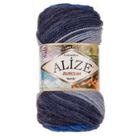 Obrázok ku produktu Pletacia priadza Alize BURCUM BATIK 4761 sivá modrá