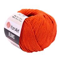 Obrázok ku produktu Pletacia priadza YarnArt JEANS 85 oranžová sýta