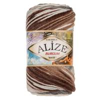 Obrázok ku produktu Pletacia priadza Alize BURCUM BATIK 5742 biela sivá zelená