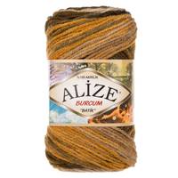 Obrázok ku produktu Pletacia priadza Alize BURCUM BATIK 5850 zelená žltá béžová
