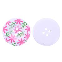 Obrázok ku produktu GOMBÍK 24mm drevený ružová zelená biela