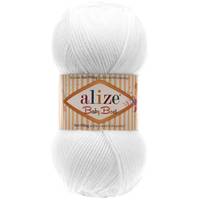 Obrázok ku produktu Pletacia priadza Alize BABY BEST 055 biela