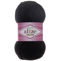 Obrázok ku produktu Pletacia priadza Alize COTTON GOLD 060 čierna