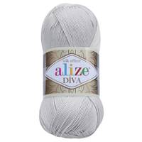 Obrázok ku produktu Pletacia priadza Alize DIVA 168 sivá svetlá