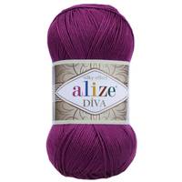 Obrázok ku produktu Pletacia priadza Alize DIVA 297 fialová tmavá**