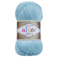 Obrázok ku produktu Pletacia priadza Alize DIVA 346 modrá svetlá