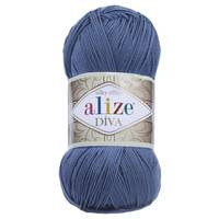Obrázok ku produktu Pletacia priadza Alize DIVA 353 modrá tmavá