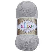 Obrázok ku produktu Pletacia priadza Alize DIVA 355 sivá