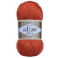 Obrázok ku produktu Pletacia priadza Alize DIVA 036 oranžová hnedá