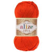 Obrázok ku produktu Pletacia priadza Alize DIVA 037 oranžová