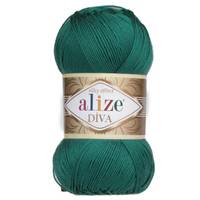 Obrázok ku produktu Pletacia priadza Alize DIVA 453 zelená tmavá