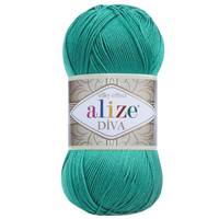 Obrázok ku produktu Pletacia priadza Alize DIVA 610 zelená pepermintová