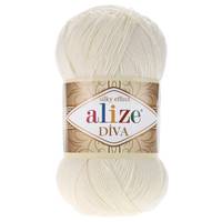 Obrázok ku produktu Pletacia priadza Alize DIVA 062 smotanová