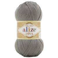 Obrázok ku produktu Pletacia priadza Alize DIVA 087 sivá