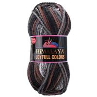 Obrázok ku produktu Pletacia priazda Himalaya JOYFULL COLORS 80210 čierna sivá biela hnedá