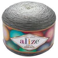 Obrázok ku produktu Pletacia priadza Alize DIVA OMBRÉ BATIK 7380 sivá