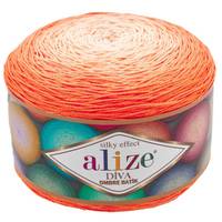 Obrázok ku produktu Pletacia priadza Alize DIVA OMBRÉ BATIK 7413 oranžová