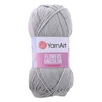 Obrázok ku produktu Pletacia bavlnená priadza YarnArt FLOWERS UNICOLOR 741 sivá