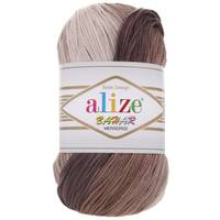 Obrázok ku produktu Pletacia priadza Alize BAHAR BATIK 1815 béžová hnedá