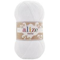 Obrázok ku produktu Pletacia priadza Alize BELLA 100 55 biela