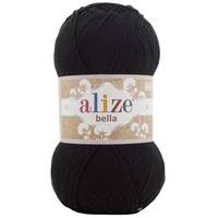 Obrázok ku produktu Pletacia priadza Alize BELLA 100 060 čierna
