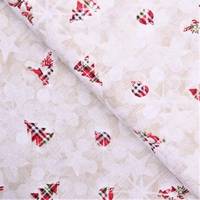 Obrázok ku produktu DEKORAČNÁ LÁTKA vianočný sobík béžová červená zelená