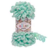 Obrázok ku produktu Pletacia priadza Alize PUFFY 019 zelená svetlá mentolová