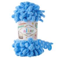 Obrázok ku produktu Pletacia priadza Alize PUFFY 289 modrá
