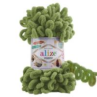Obrázok ku produktu Pletacia priadza Alize PUFFY 485 zelená