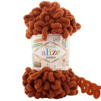 Obrázok ku produktu Pletacia priadza Alize PUFFY 597 hnedá